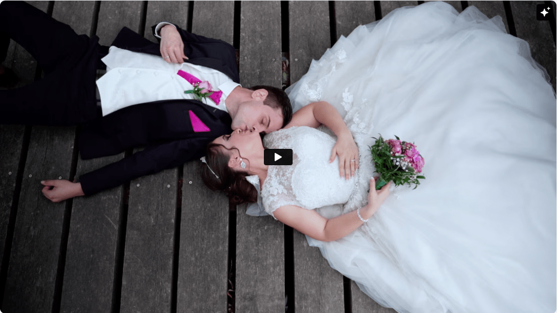 Vedrana und Denis bei ihrer Hochzeit